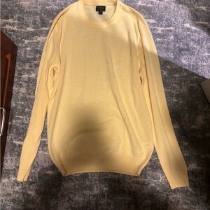 Jcrew butter yellow cashmere sweater